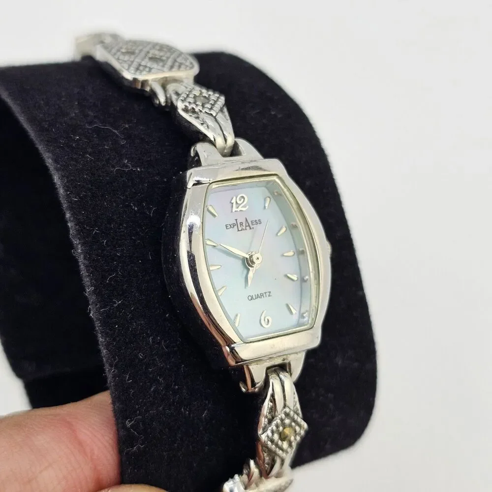 LA Express Women's Watch 18MM Blue Dial Gray Bracelet Band‎ 6
